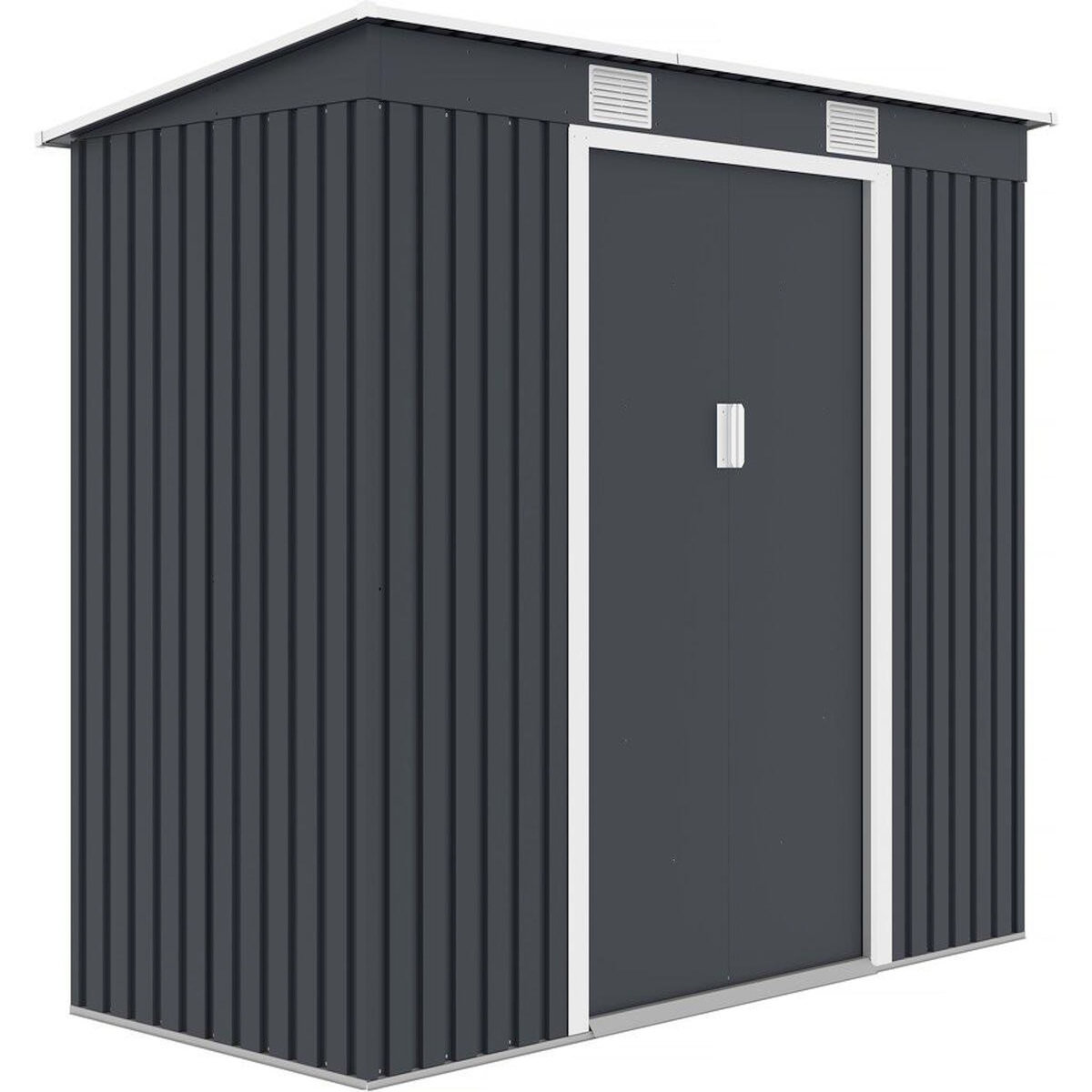 Habitat et Jardin Abri de jardin métal monopente  Austin  - 3,14 m2 - Gris