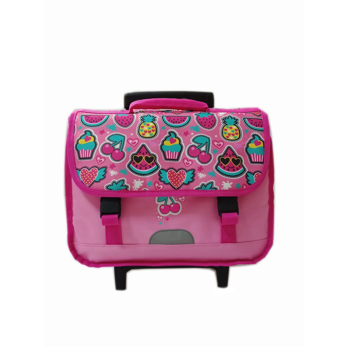  Cartable à roulettes 36,5cm fille Essential Fruits