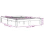 Voir la diapositive 6 : VIDAXL Cadre de lit sans matelas cire marron 140x190cm bois pin massif