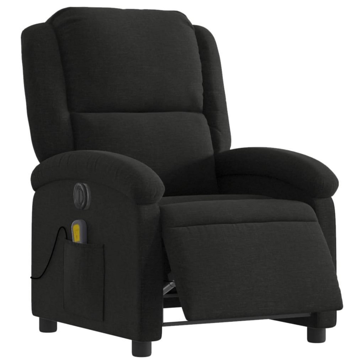 VIDAXL Fauteuil de massage inclinable electrique Noir Tissu