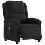 Voir la diapositive 3 : VIDAXL Fauteuil de massage inclinable electrique Noir Tissu
