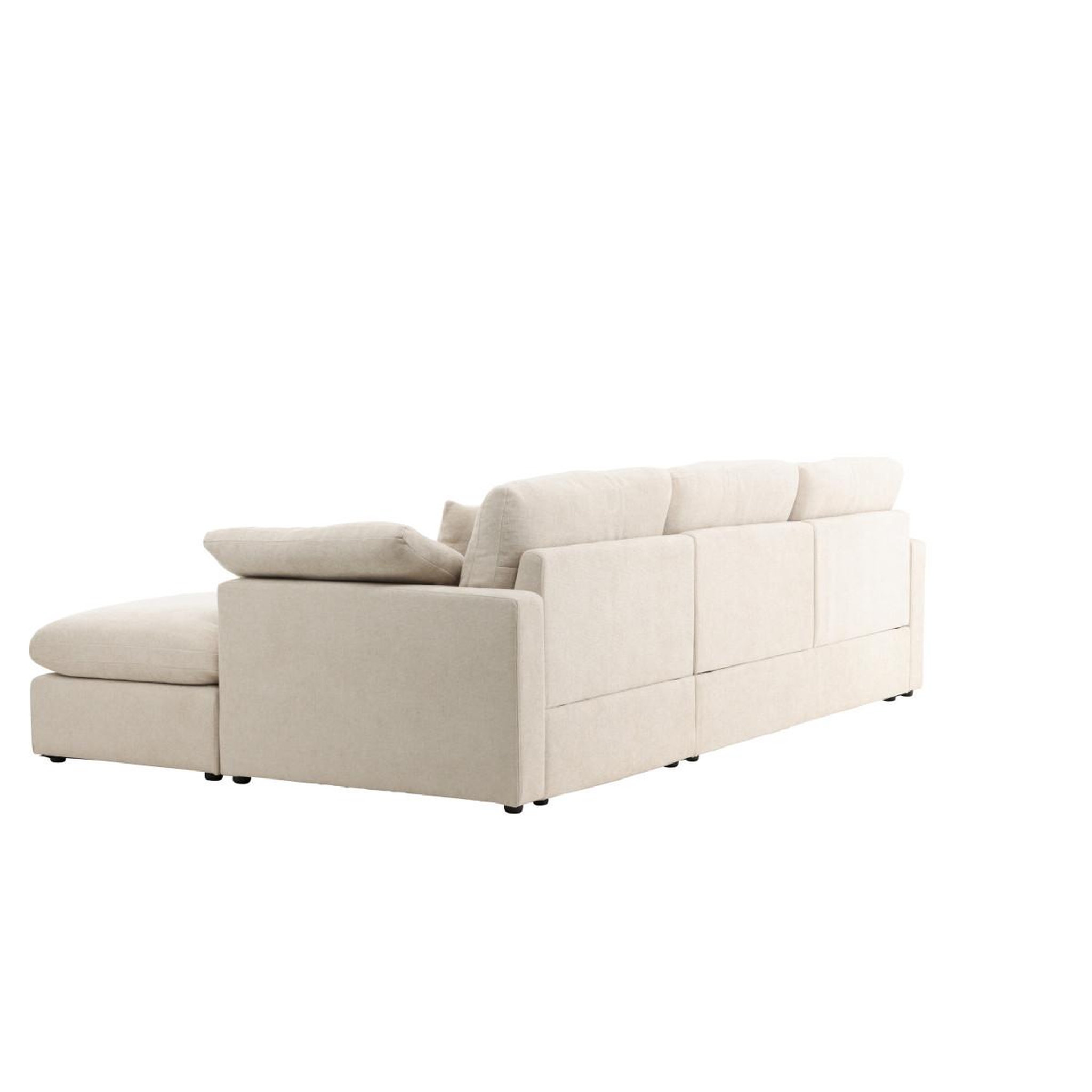Voir la diapositive 6 : Paris Prix Canapé d'angle réversible  amalfi  297cm beige