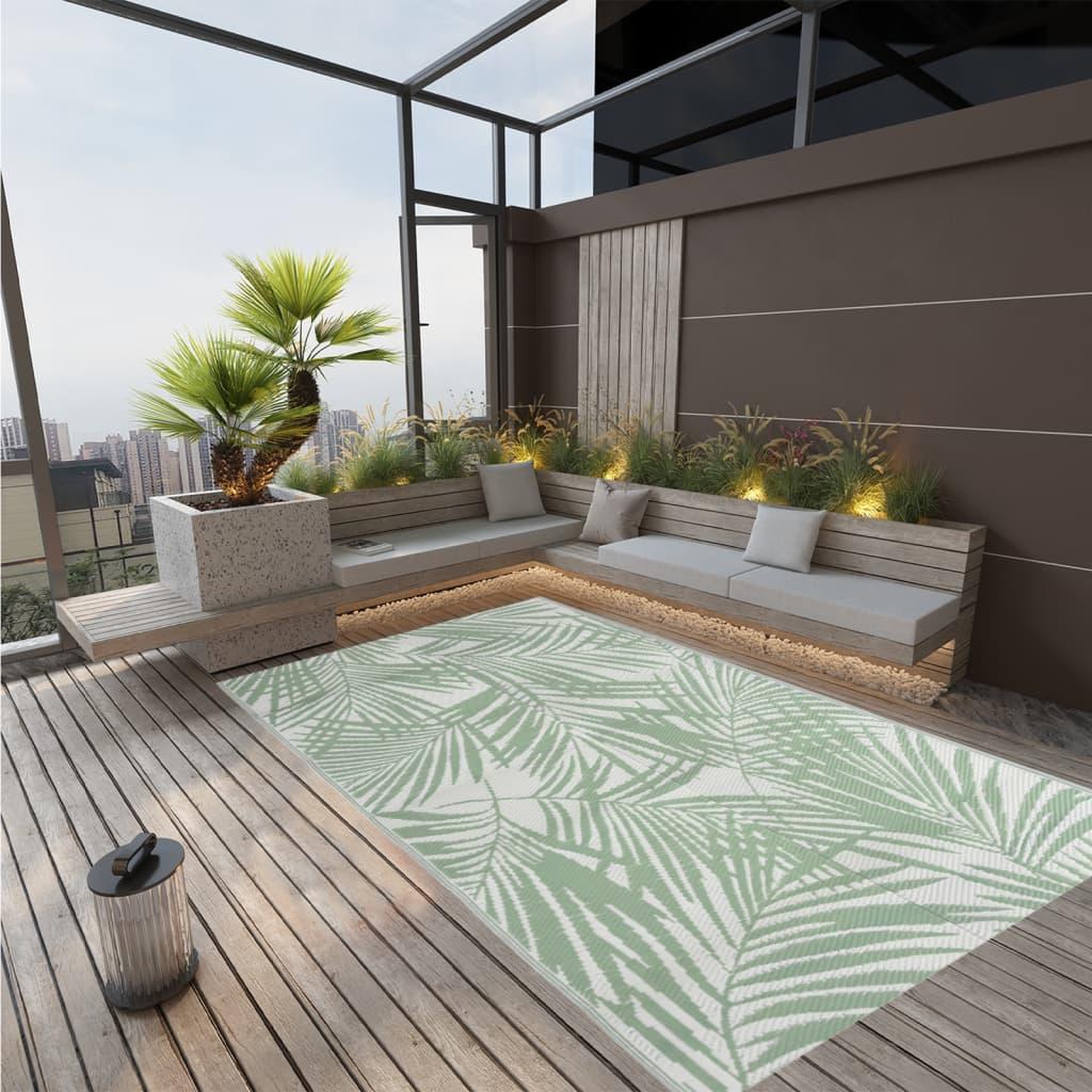 Voir la diapositive 1 : VIDAXL Tapis d'exterieur ARAKIL Vert 140x200 cm PP