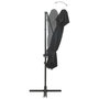 Voir la diapositive 5 : VIDAXL Parasol de jardin en porte-a-faux a double toit anthracite
