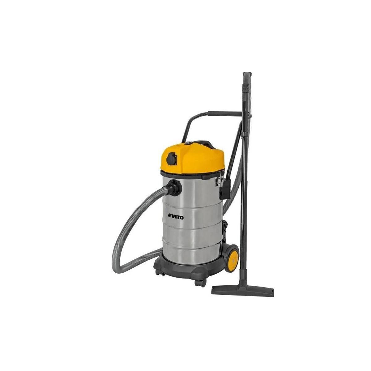 VITO Aspirateur Eau et Poussières 1200W Cuve inox 40 Litres + Souffleur VITO