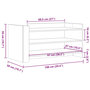 Voir la diapositive 6 : VIDAXL Table basse noir 100x50x50 cm bois d'ingenierie