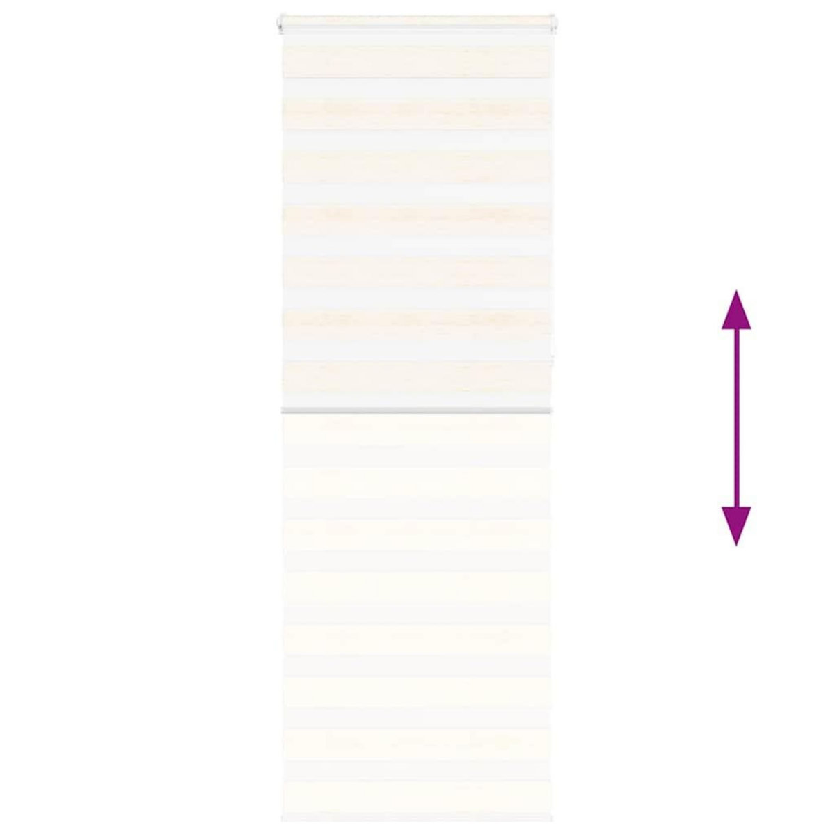 VIDAXL Store zebre beige marbre largeur du tissu 80,9 cm polyester