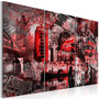 Voir la diapositive 1 : Paris Prix Tableau Imprimé  Londres Rouges