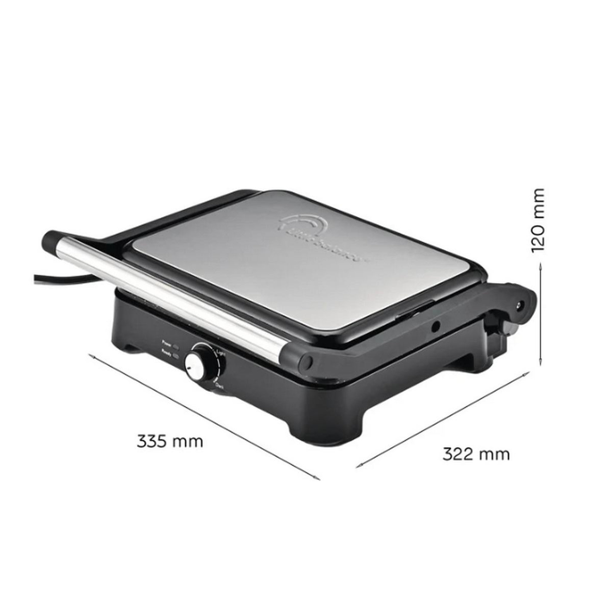Voir la diapositive 3 : LITTLE BALANCE Grill viande 2000w inox - 8744