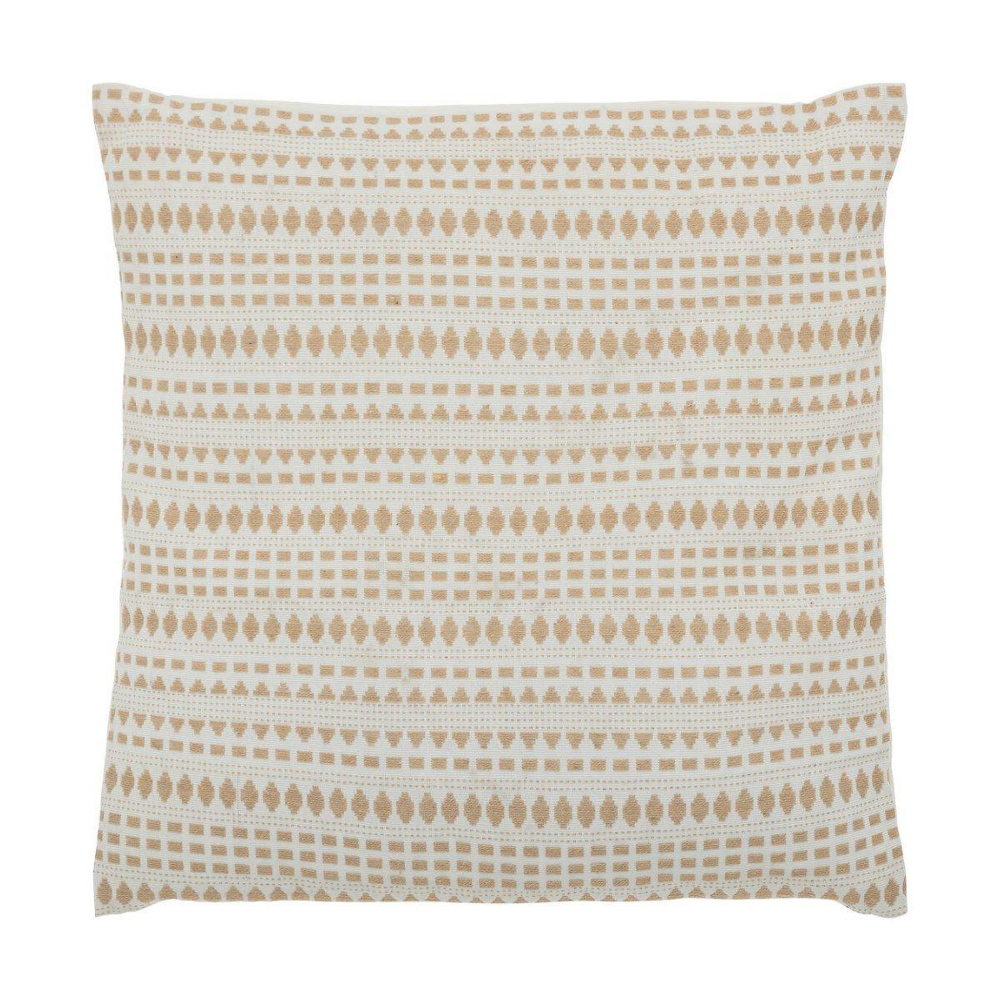 ATMOSPHERA Coussin jacquard  micah  38x38cm lin