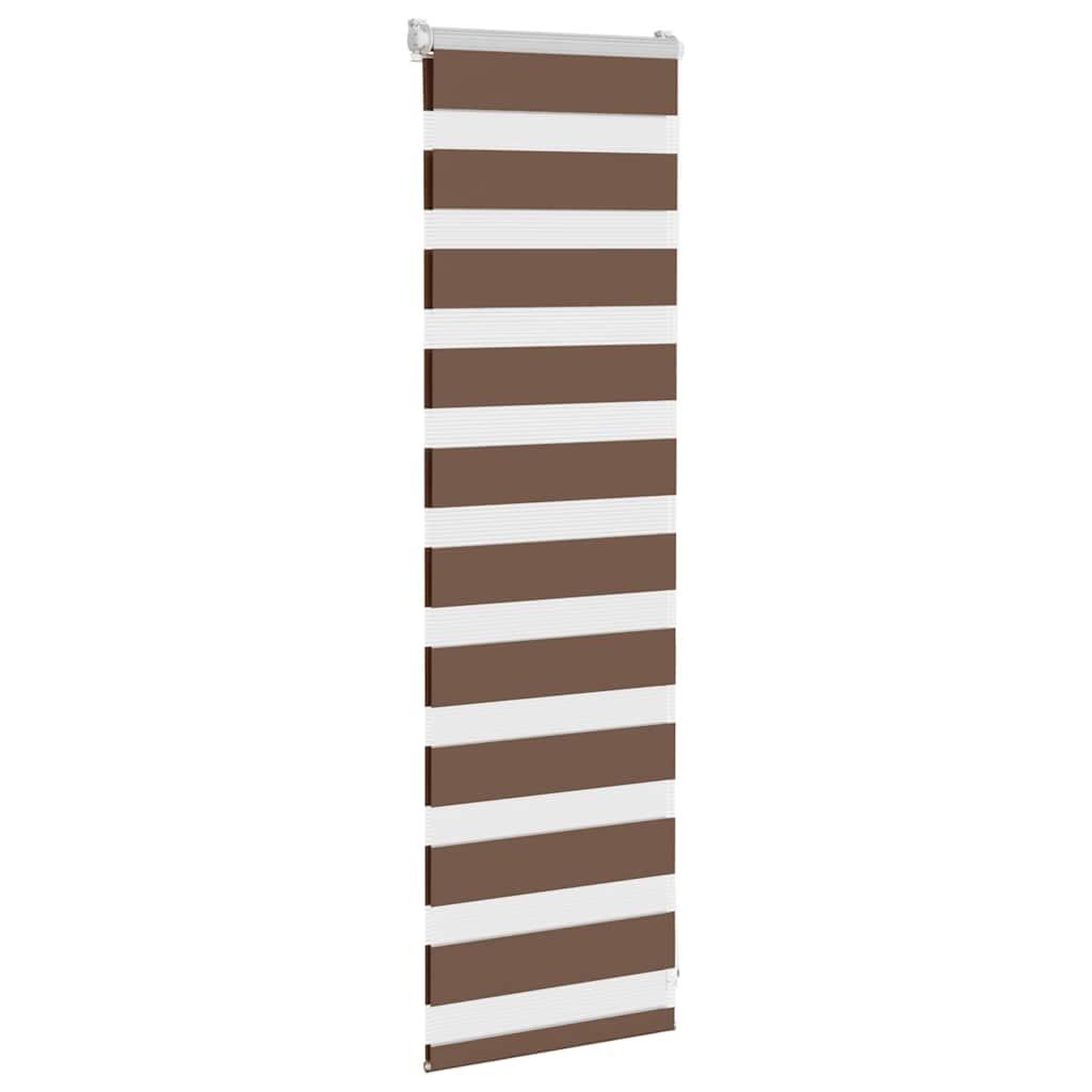 Voir la diapositive 3 : VIDAXL Store zebre marron 45x100 cm largeur du tissu 40,9 cm polyester