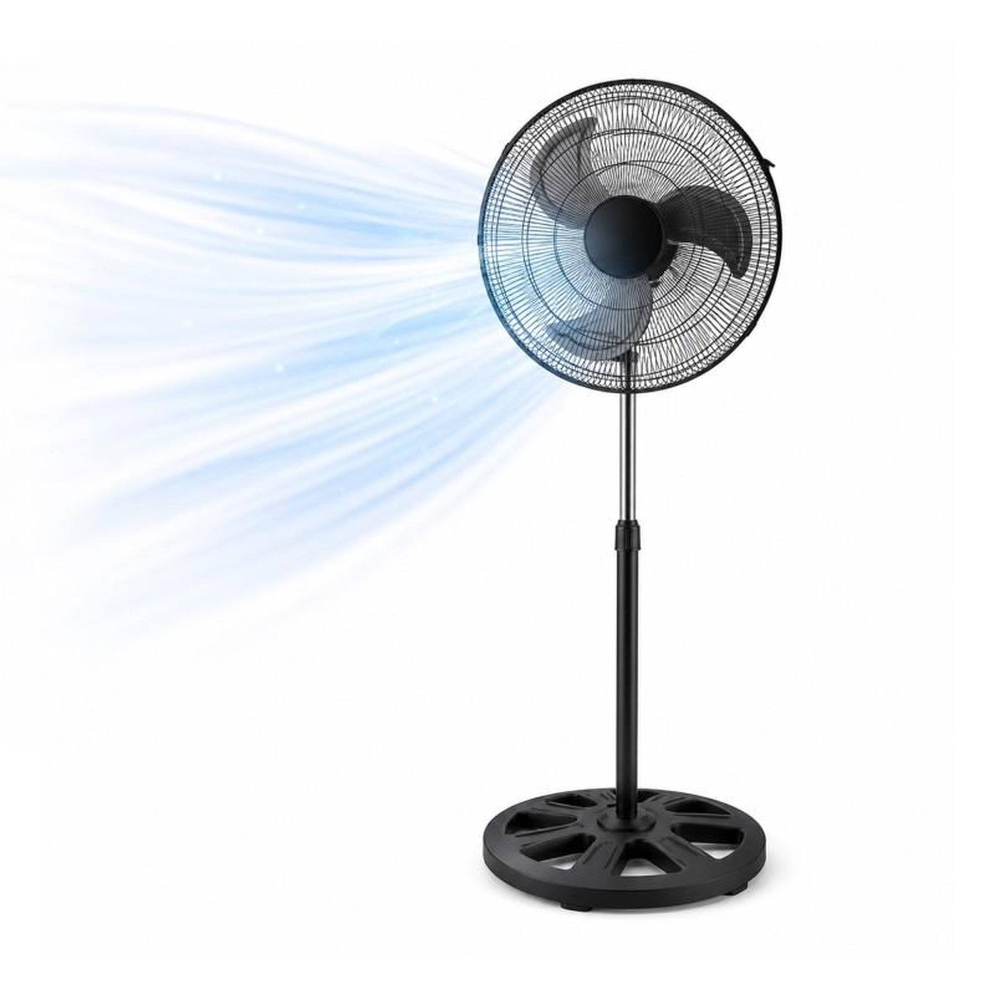 Ventilateur sur pied industriel - 45 cm - 3 vitesses