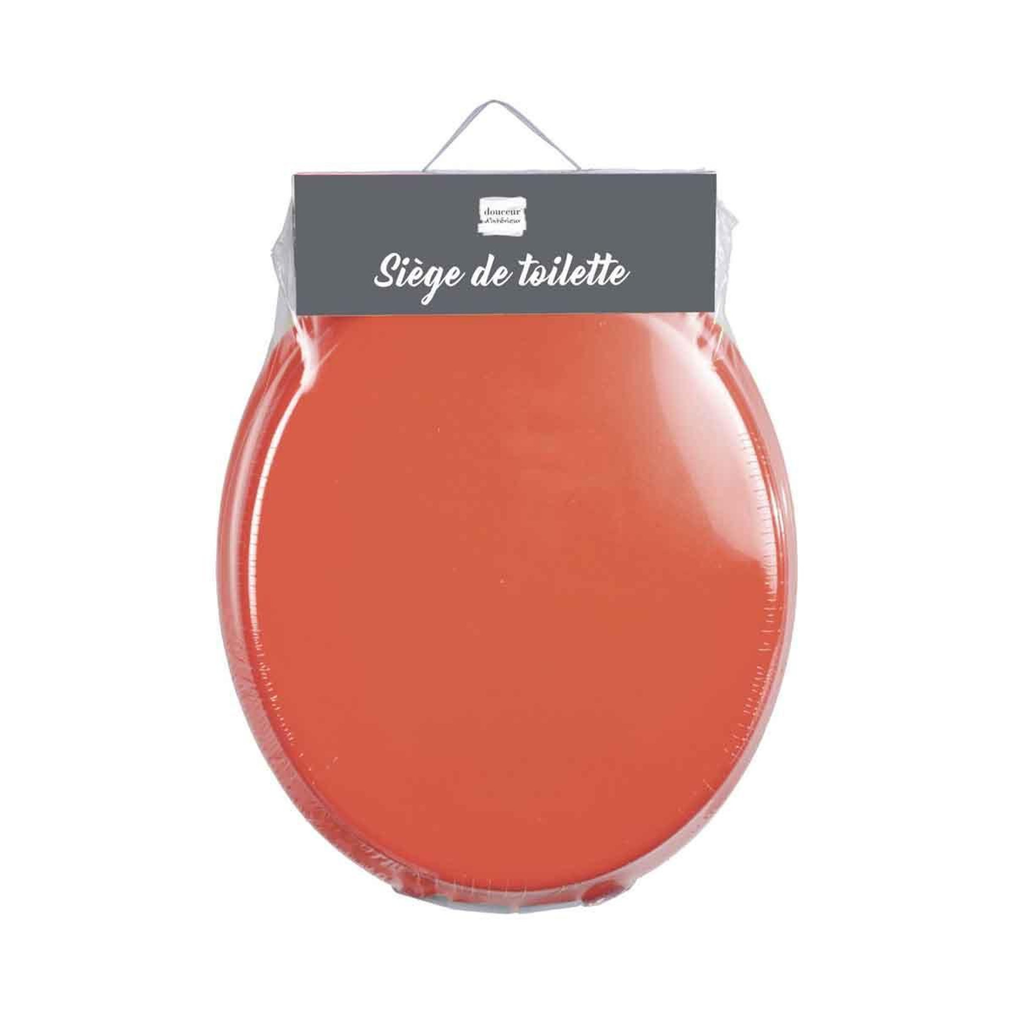 Voir la diapositive 2 : Douceur d'Intérieur Abattant wc uni  vitamine  47cm terracotta