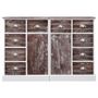 Voir la diapositive 2 : VIDAXL Buffet avec 10 tiroirs Marron 113x30x79 cm Bois