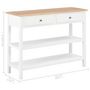 Voir la diapositive 6 : VIDAXL Buffet Blanc 110x35x80 cm MDF