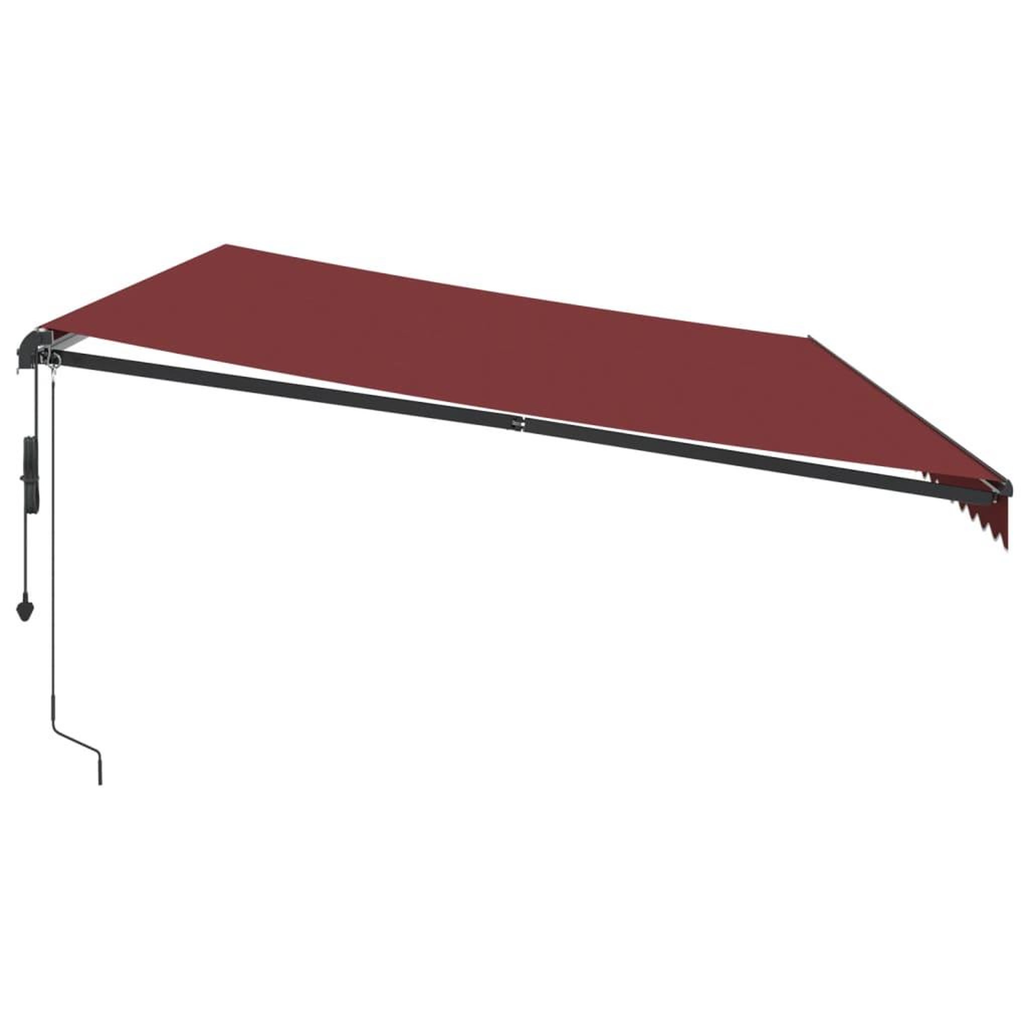 Voir la diapositive 4 : VIDAXL Auvent retractable automatique bordeaux 600x300 cm