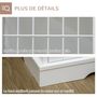 Voir la diapositive 6 : PAWHUT Cage pour chien animaux table d'appoint 2 en 1 - 2 portes verrouillables - dim. 76L x 54,5l x 56H cm - MDF acier blanc