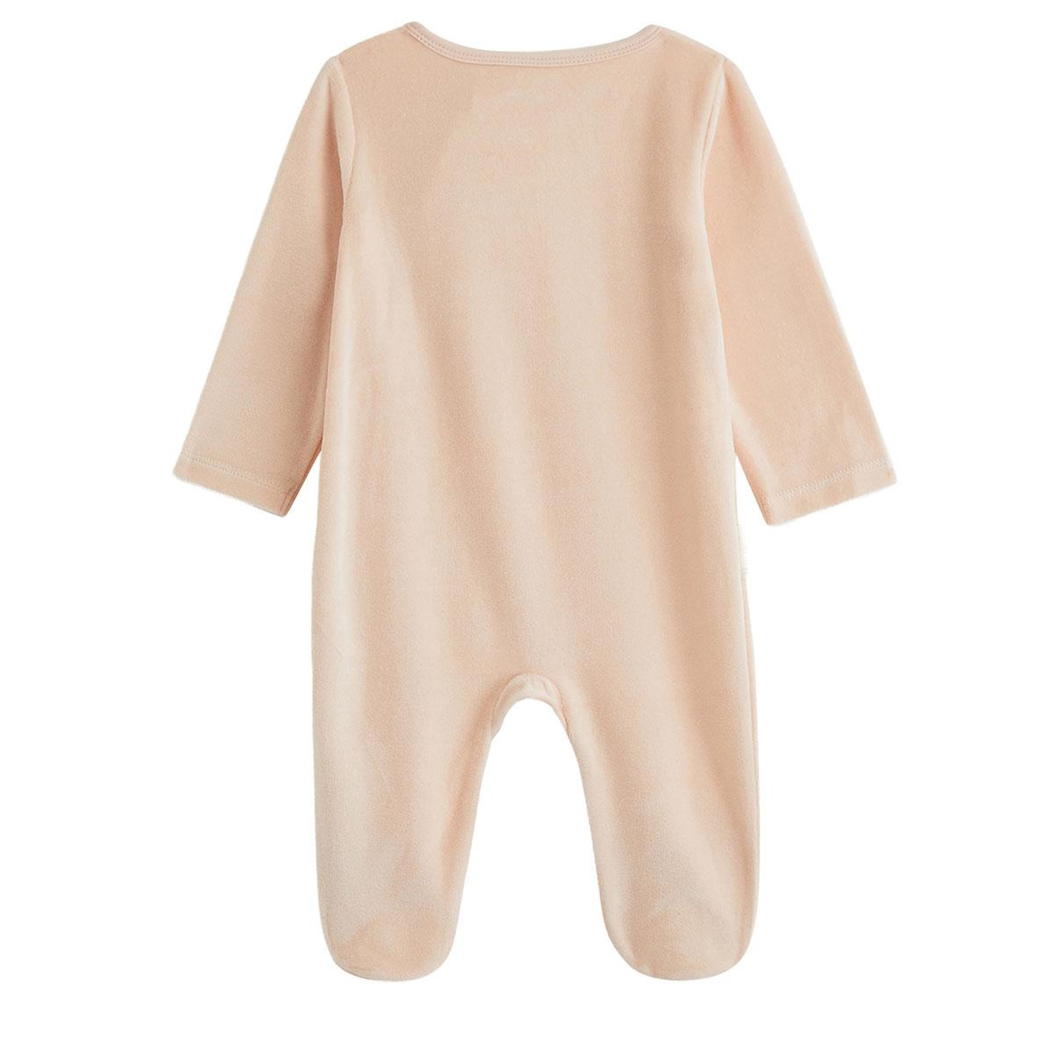 Voir la diapositive 4 : PETIT BEGUIN Lot de 2 pyjamas bébé en velours ouverture zippée
