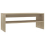 Voir la diapositive 2 : VIDAXL Table basse Chene sonoma 100x40x40 cm Bois d'ingenierie