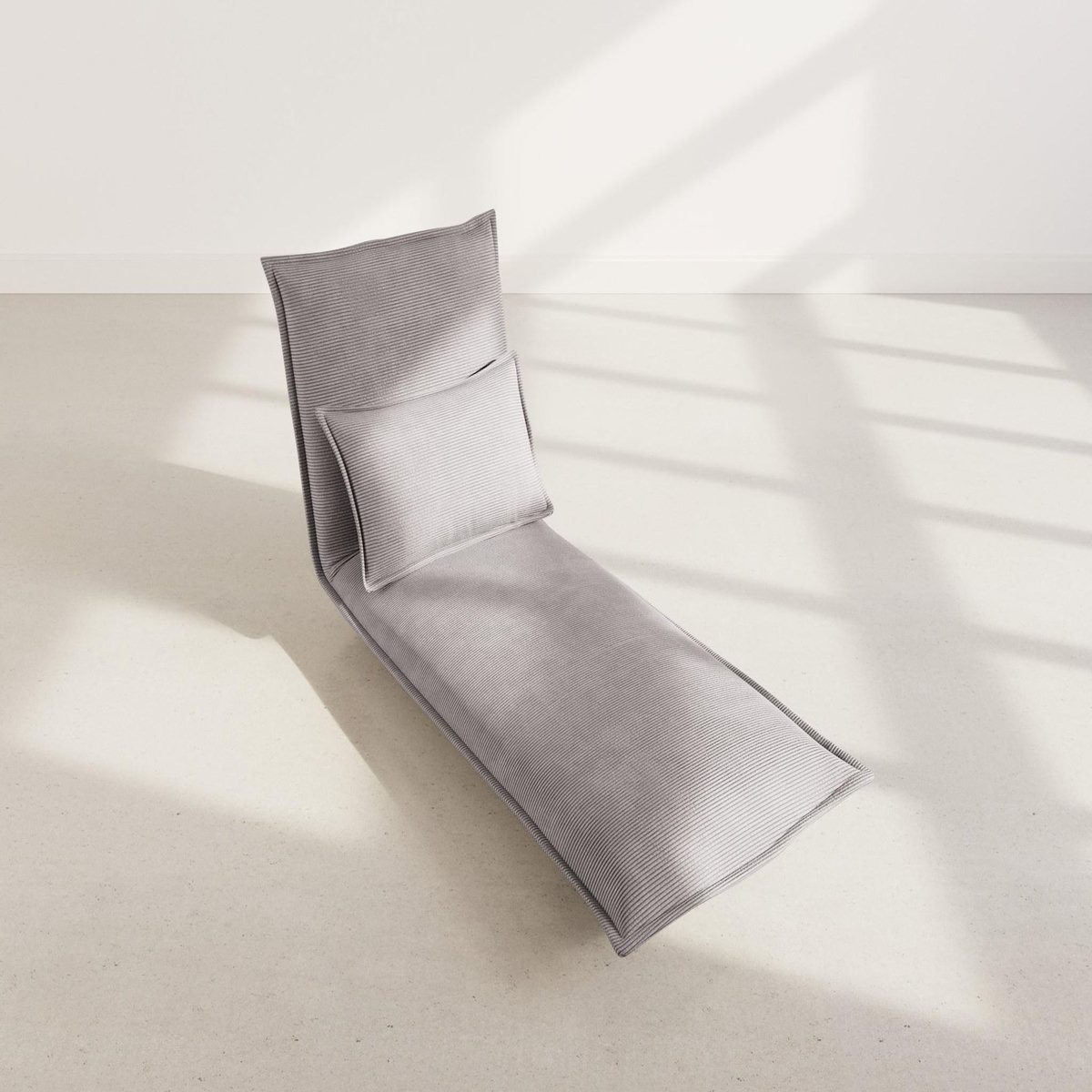 BEST MOBILIER Candice - banquette 1 place convertible clic-clac en velours côtelé