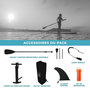 Voir la diapositive 5 : ADRENALIN Paddle Gonflable URA 10' 30'' 5'' (305x76x13cm) avec Pompe, Pagaie, Leash et Sac de Transport
