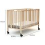 Voir la diapositive 6 : AT4 Lit bébé pliant ESSENTIEL en bois