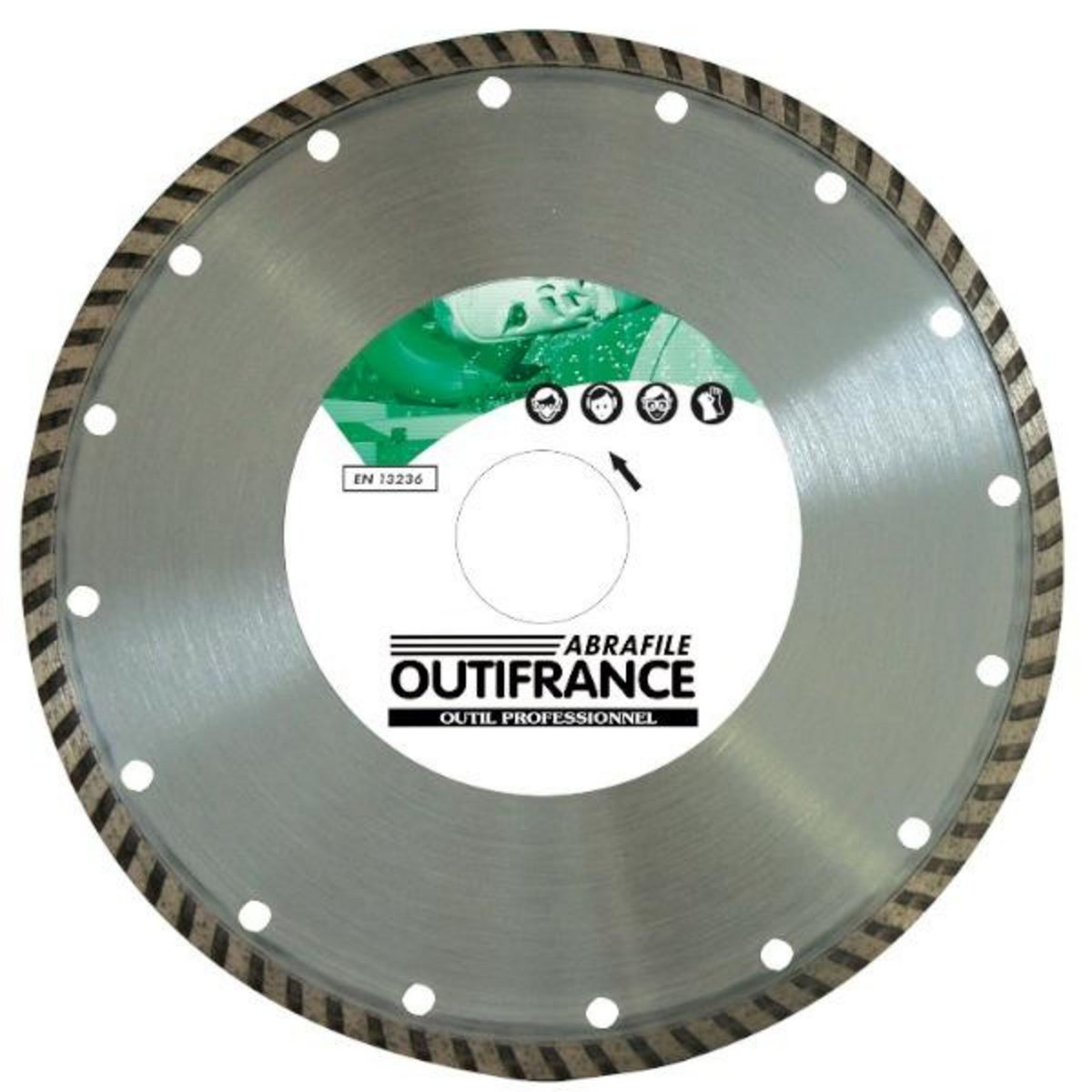 OUTIFRANCE Disque diamant jante continu Ø 125 x 22 mm