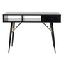 Voir la diapositive 1 : Paris Prix Bureau Design Avec Tiroir  Gold  110cm Noir