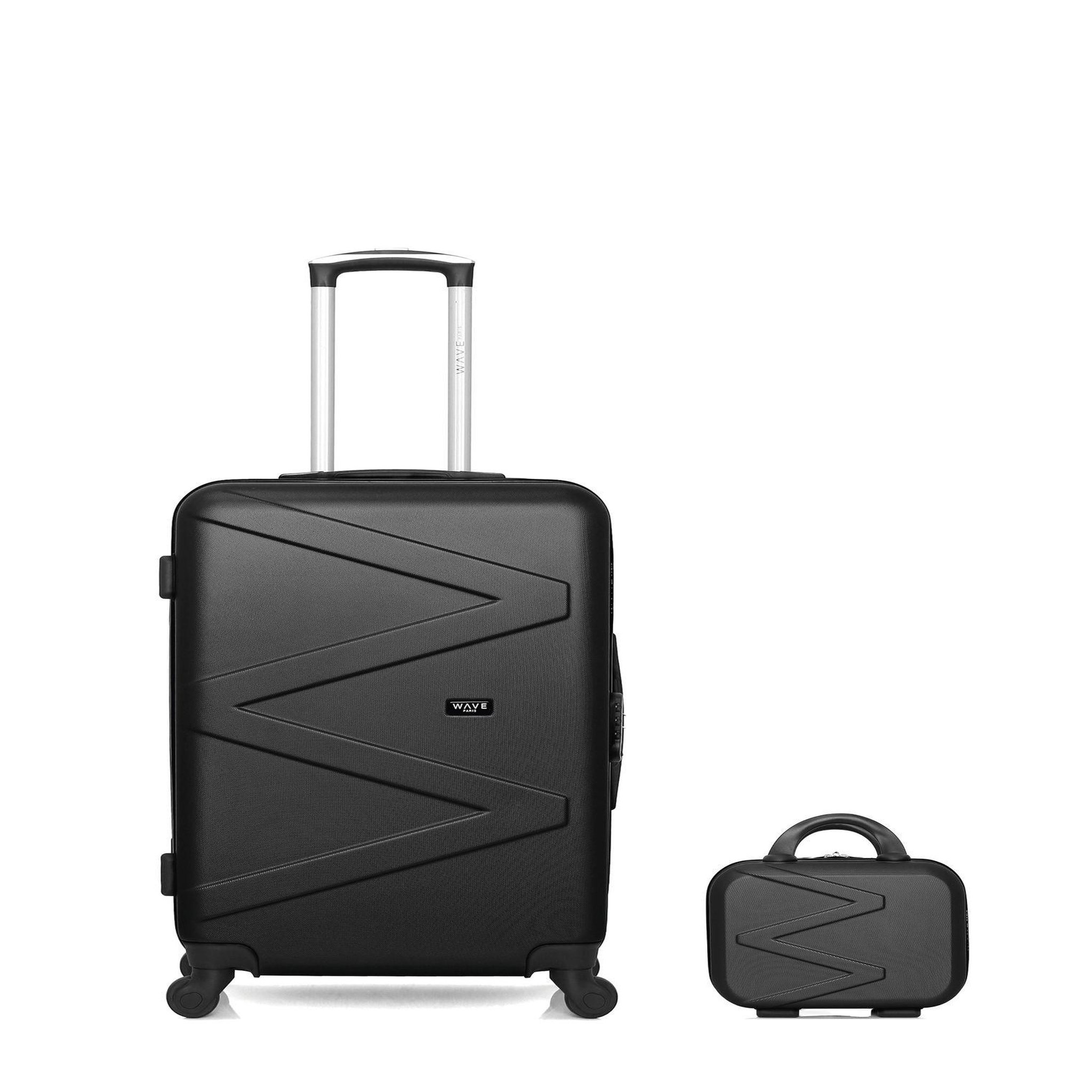 WAVE PARIS WAVE PARIS - Lot de 2 - Valises Weekend et Vanity AMAZONE. Coloris disponibles : Gris, Bleu, Rouge, Violet, Rose