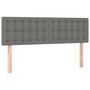 Voir la diapositive 4 : VIDAXL Tete de lit a LED Gris fonce 144x5x78/88 cm Tissu