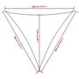 Voir la diapositive 6 : VIDAXL Voile de parasol tissu oxford triangulaire 3x3x3 m terre cuite