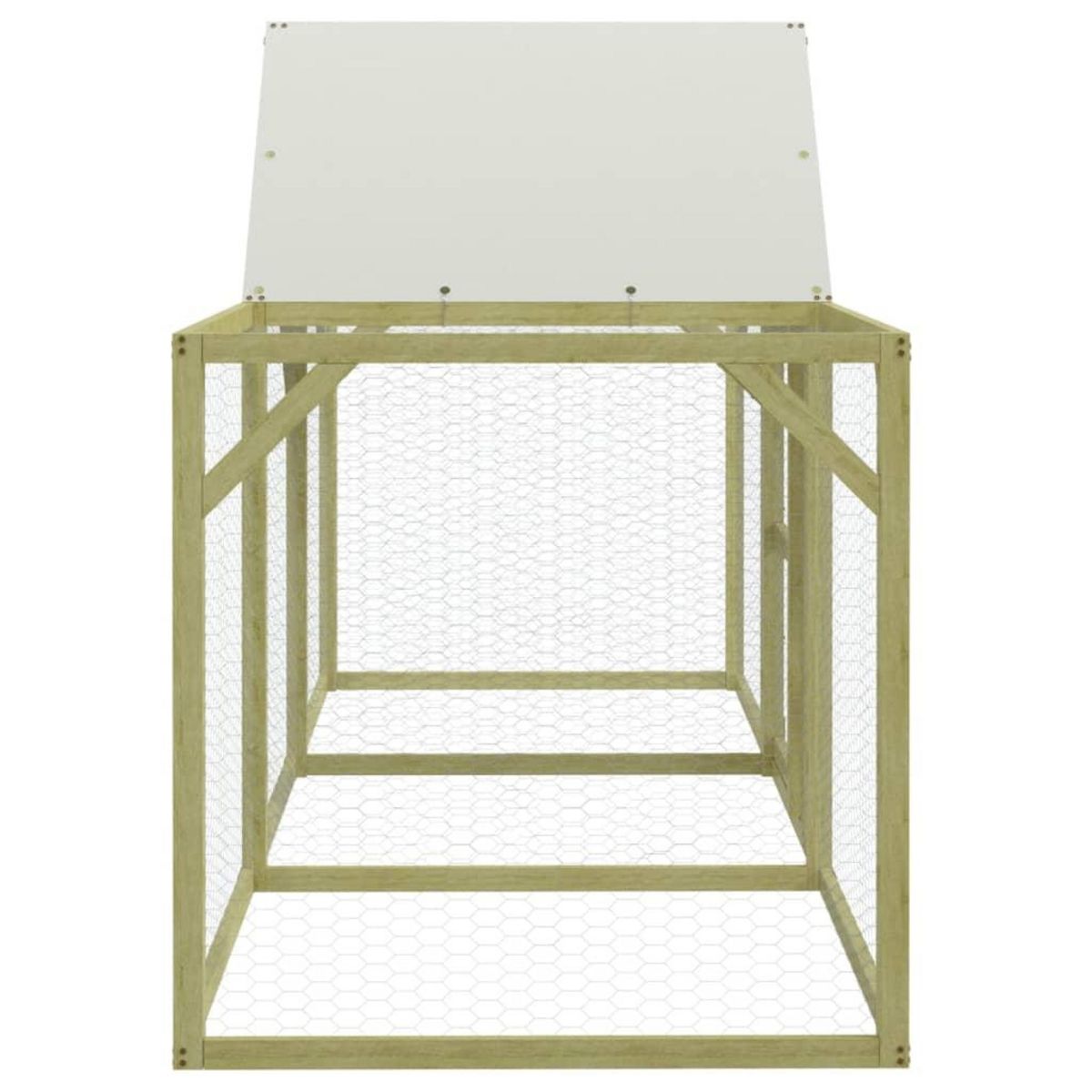 VIDAXL Poulailler 300x100x150 cm Bois de pin massif impregne