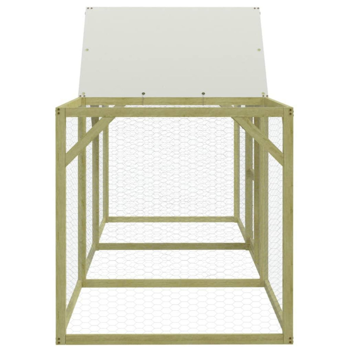 VIDAXL Poulailler 300x100x150 cm Bois de pin massif impregne