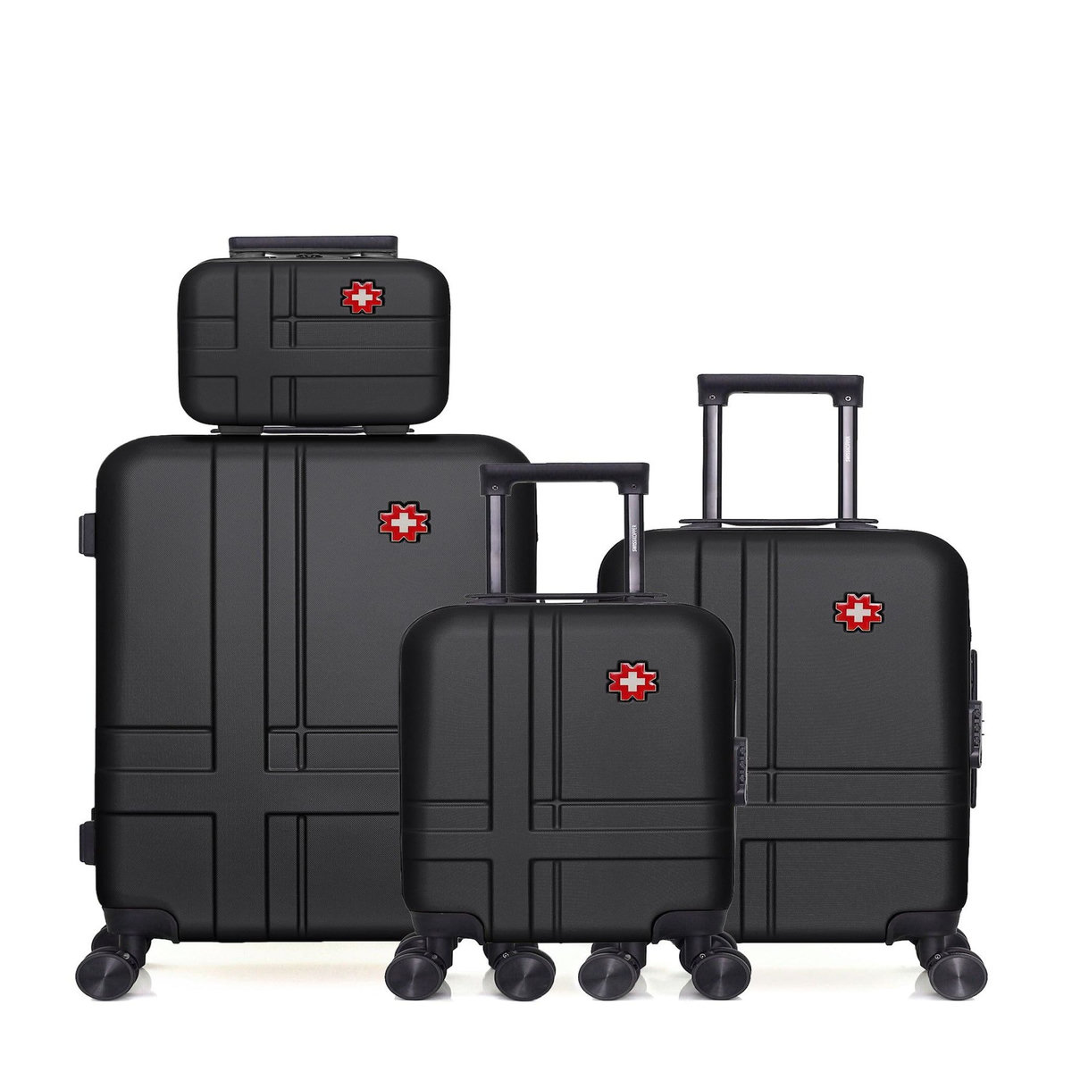 SWISS KOPPER SWISS KOPPER  -  Lot de 4  -  Valise weekend, valise cabine, valise cabine XXS et vanity USTER