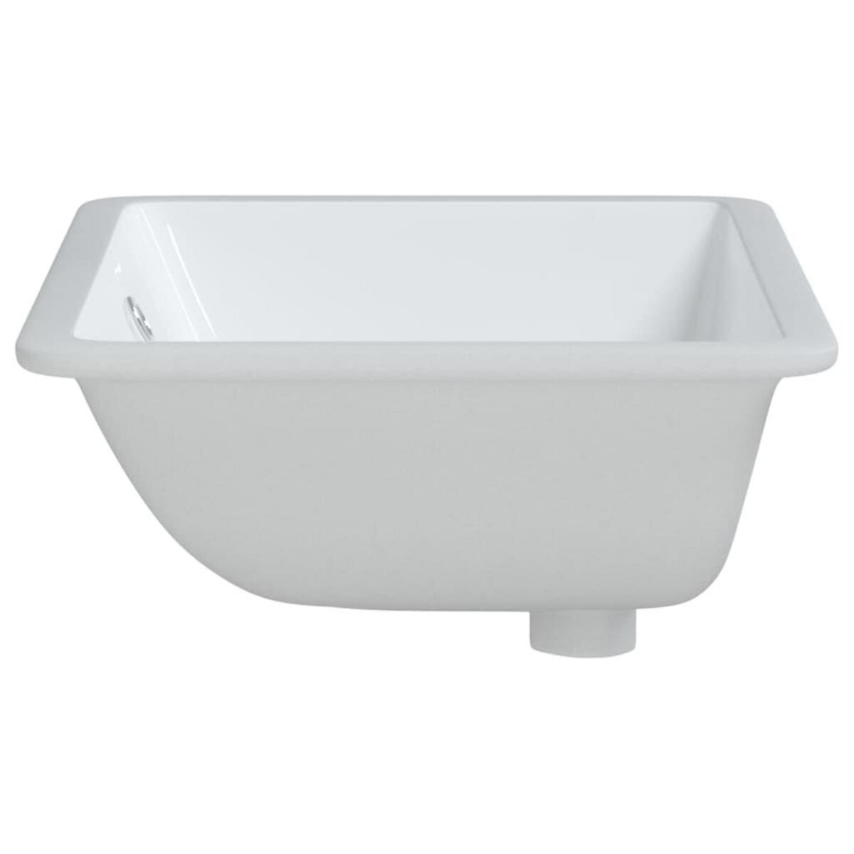 VIDAXL Evier salle de bain blanc rectangulaire ceramique