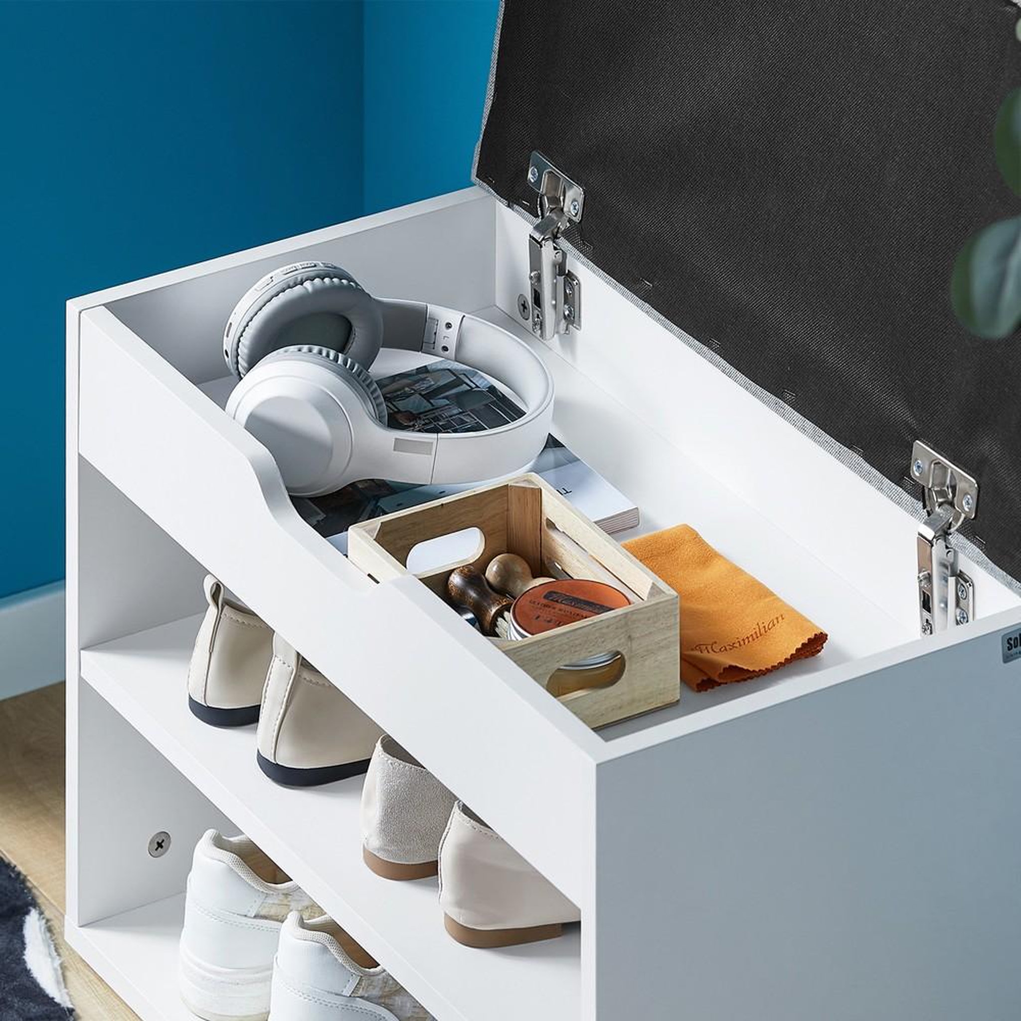 Voir la diapositive 5 : SOBUY SoBuy - Banc de rangement à chaussures avec une porte - Moderne - FSR25