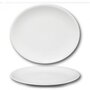 YODECO Plat ovale porcelaine blanche - D 34 cm - Siviglia
