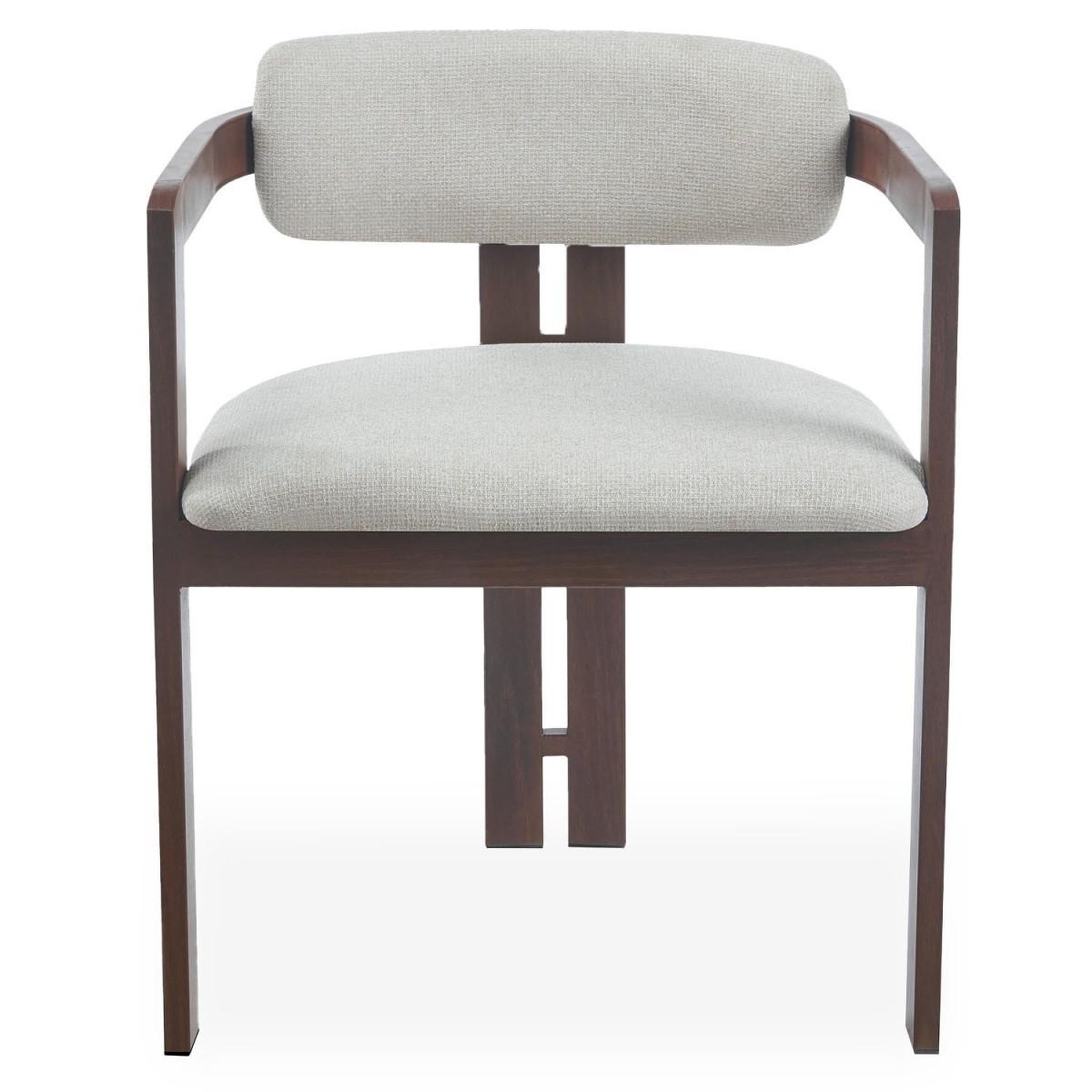 Voir la diapositive 3 : Paris Prix Lot de 2 chaises design  galia  75cm beige & marron