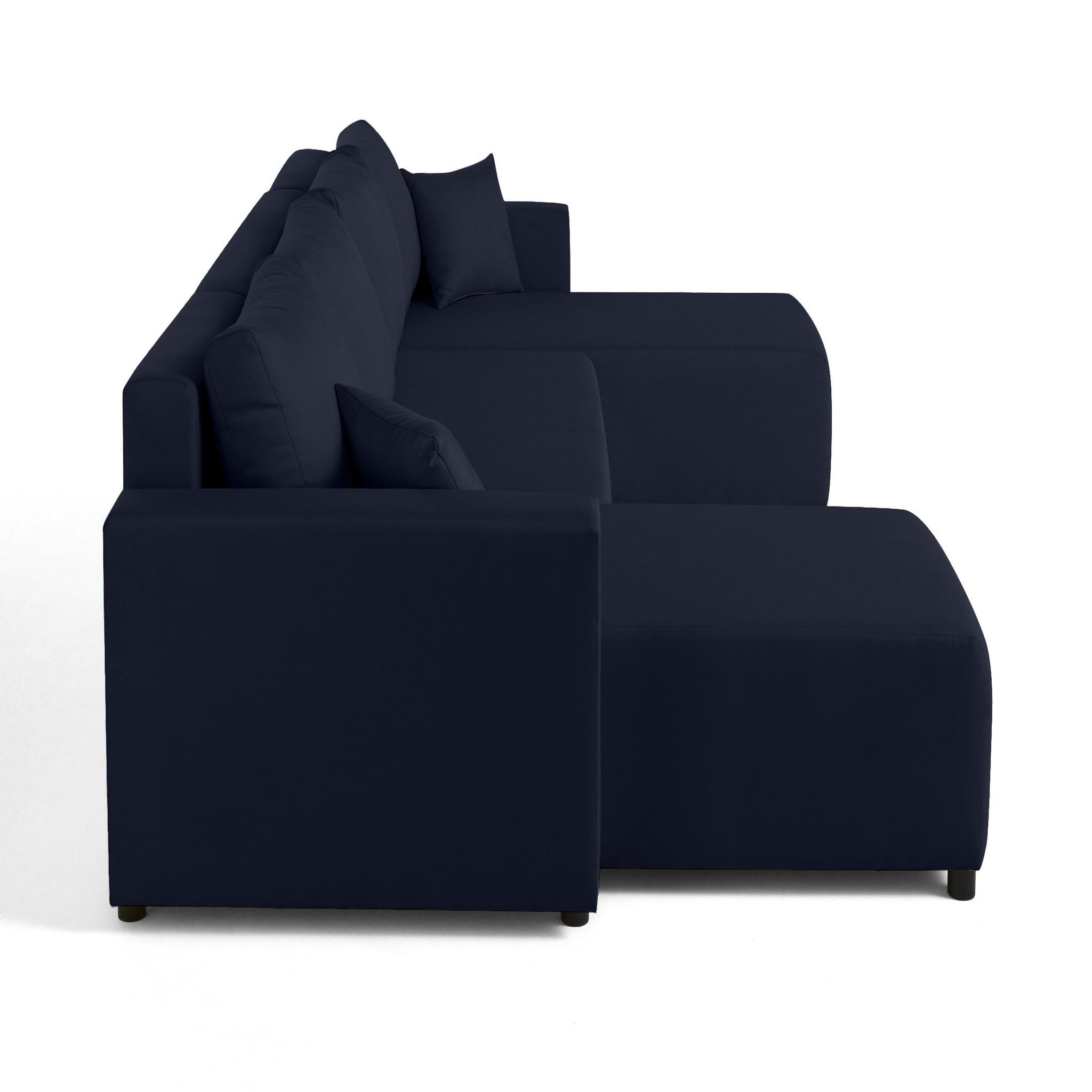 Voir la diapositive 6 : BEST MOBILIER Regala - canapé panoramique - 7 places - convertible avec coffre - en tissu