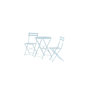 Voir la diapositive 3 : Paris Prix Ensemble Table de Jardin & 2 Chaises  Tao  71cm Bleu