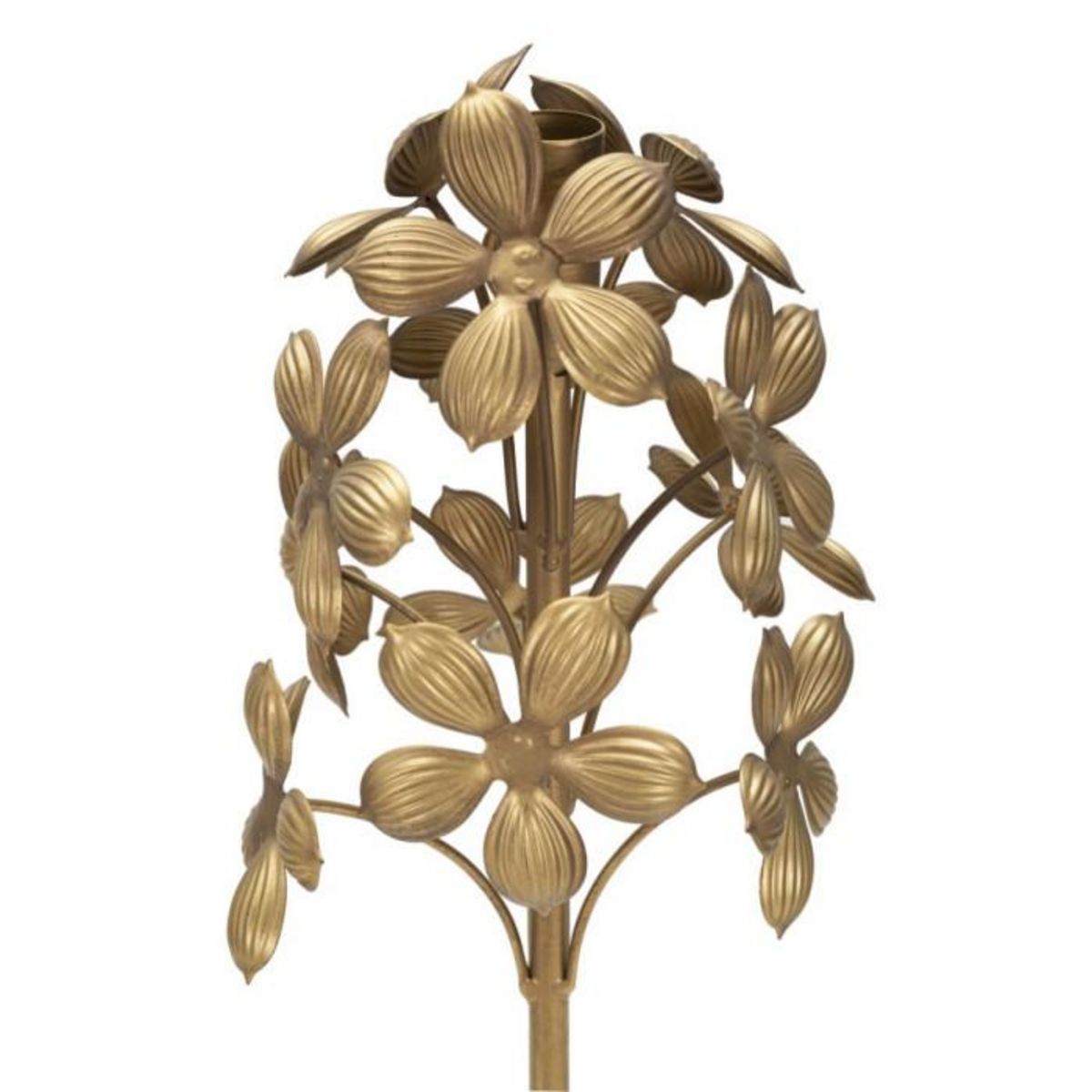 Paris Prix Bougeoir Design en Métal  Flowy  93cm Or