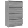 Voir la diapositive 2 : VIDAXL Buffet Sonoma gris 60x35x98,5 cm Bois d'ingenierie