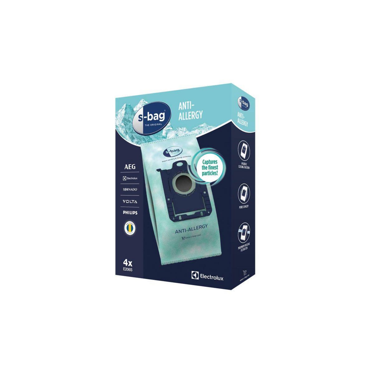 ELECTROLUX Sac aspirateur E206S S bag Anti-Allergy