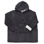 Voir la diapositive 1 : Paris Prix Plaid Sweat à Capuche  Chevron  85x115cm Gris Foncé