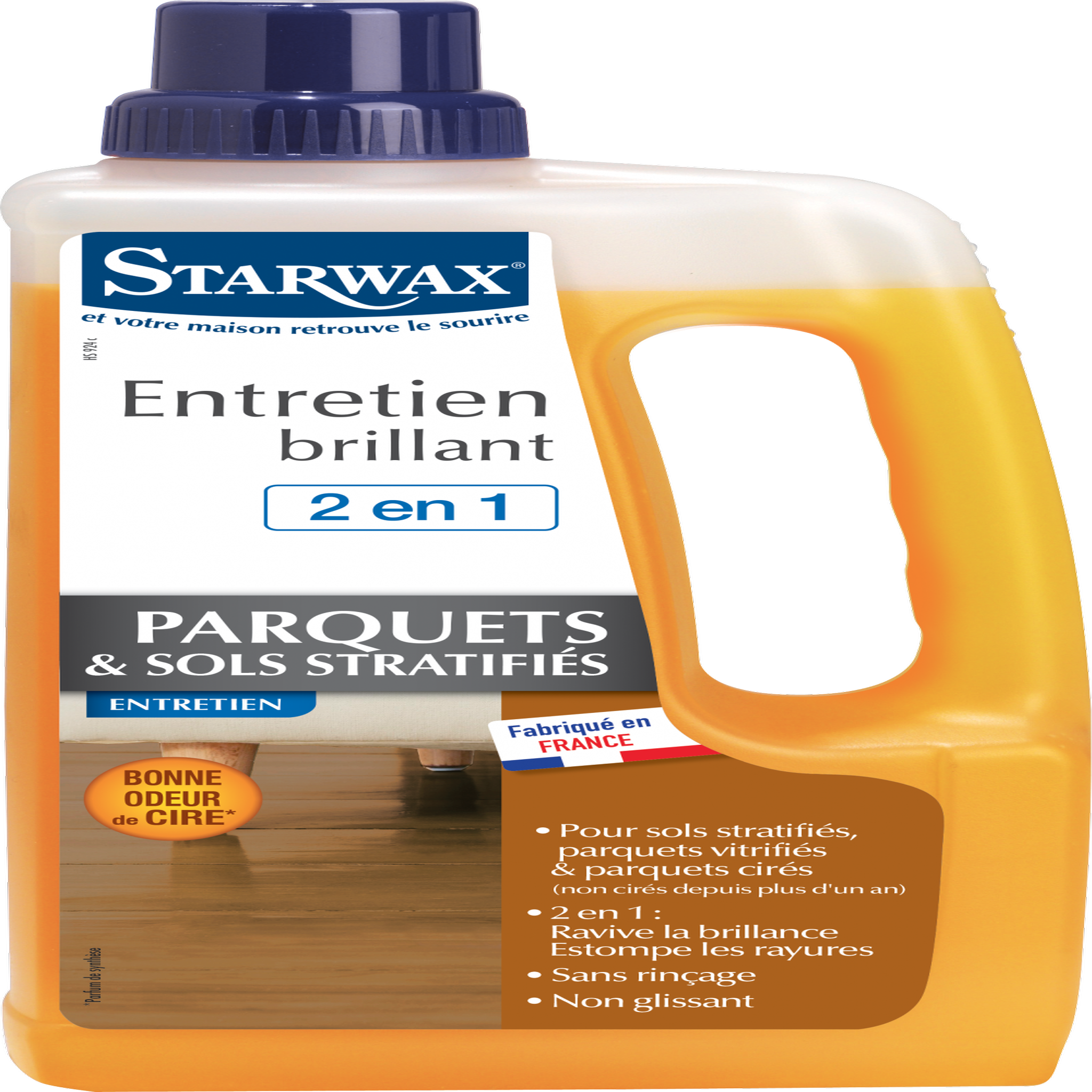 Starwax Entretien brillant 2 en 1 tous parquets et sols stratifies 1l STARWAX 1 l