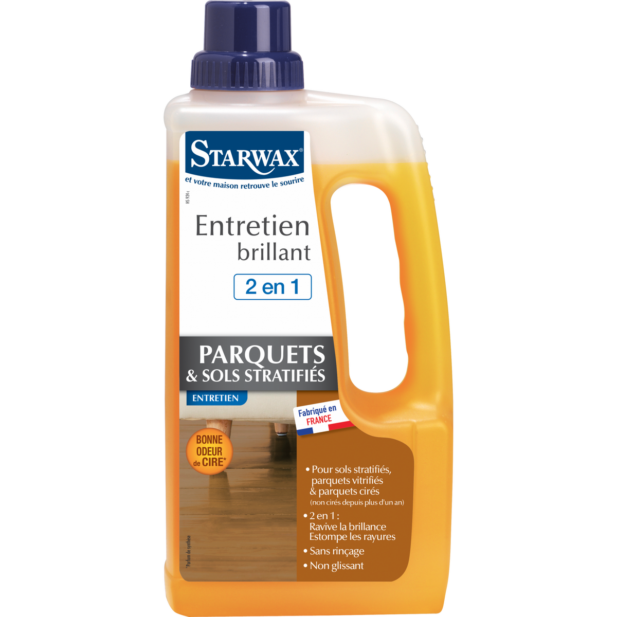 Starwax Entretien brillant 2 en 1 tous parquets et sols stratifies 1l STARWAX 1 l