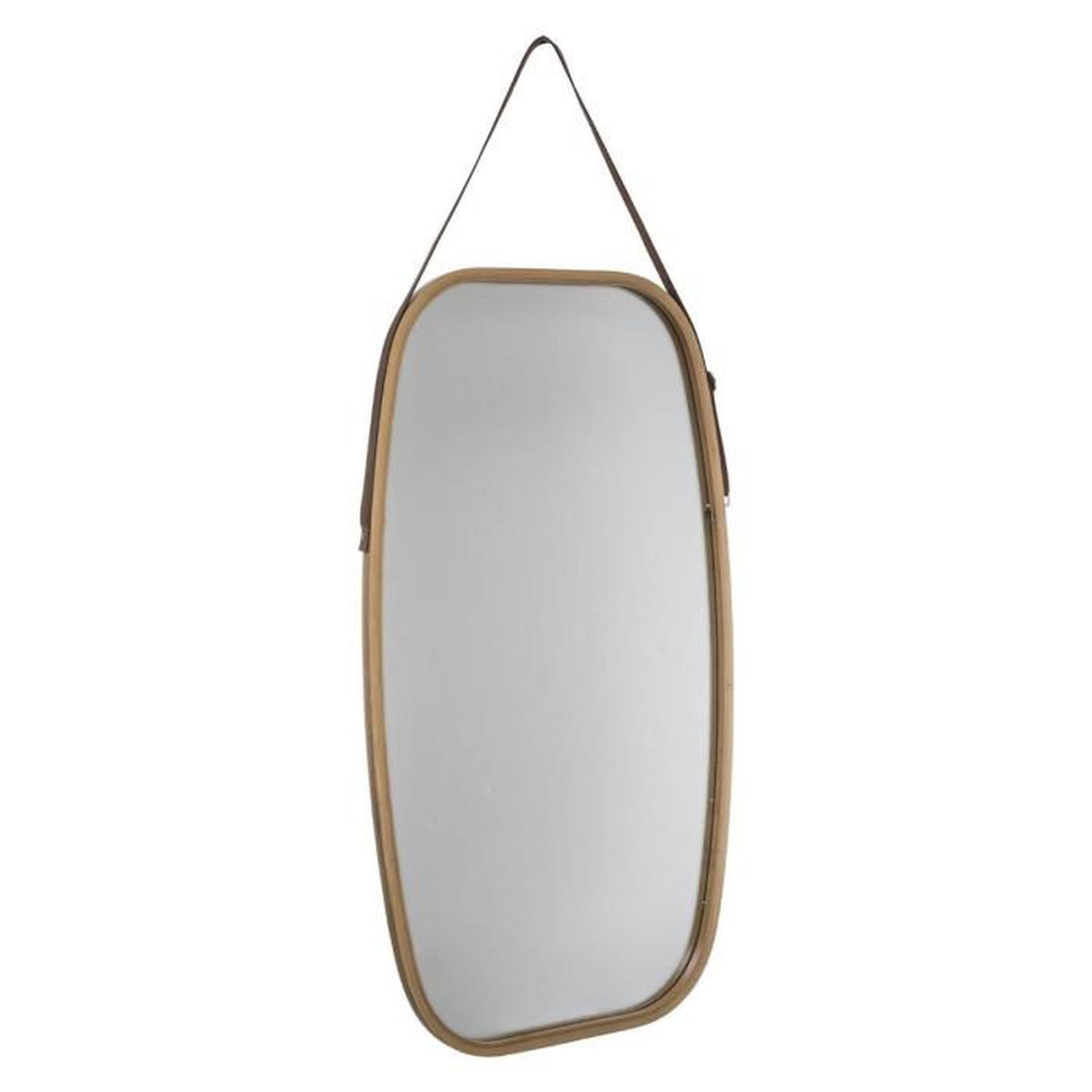 FIVE Miroir Mural Ovale avec Anse  Léa  77cm Naturel