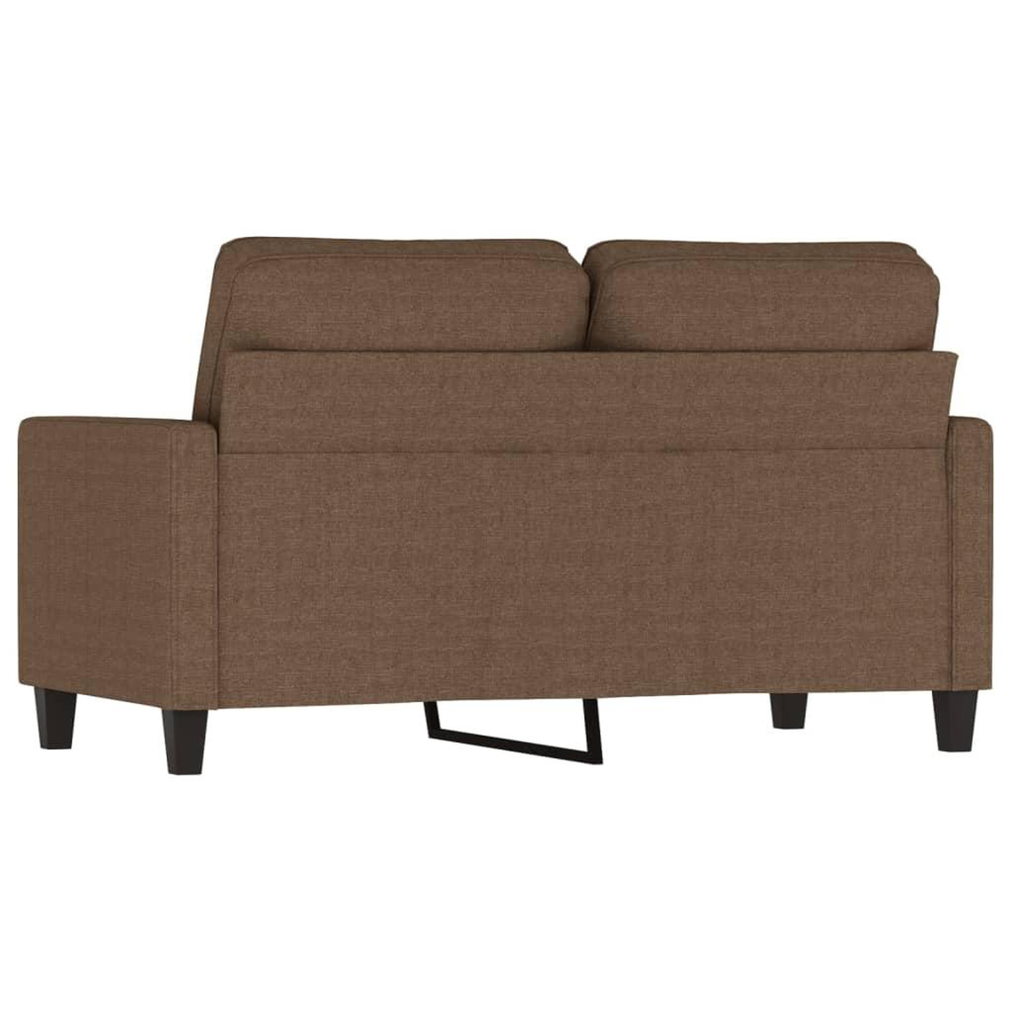 Voir la diapositive 5 : VIDAXL Canape a 2 places Marron 120 cm Tissu