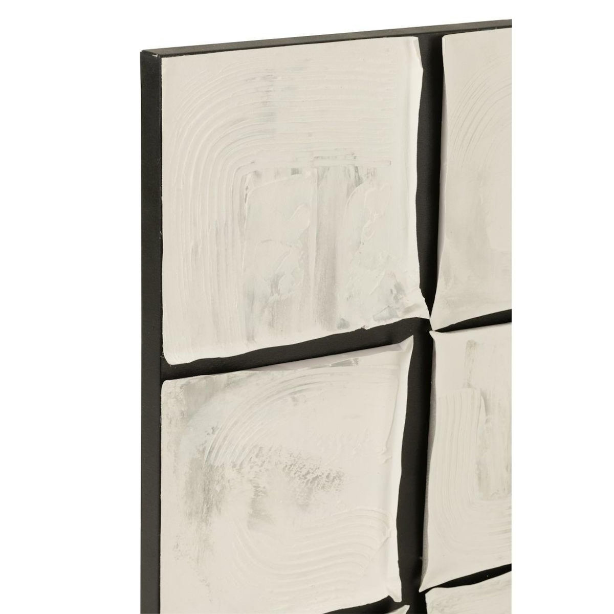 Paris Prix Toile Acrylique  Courchevel  122x122cm Blanc & Noir