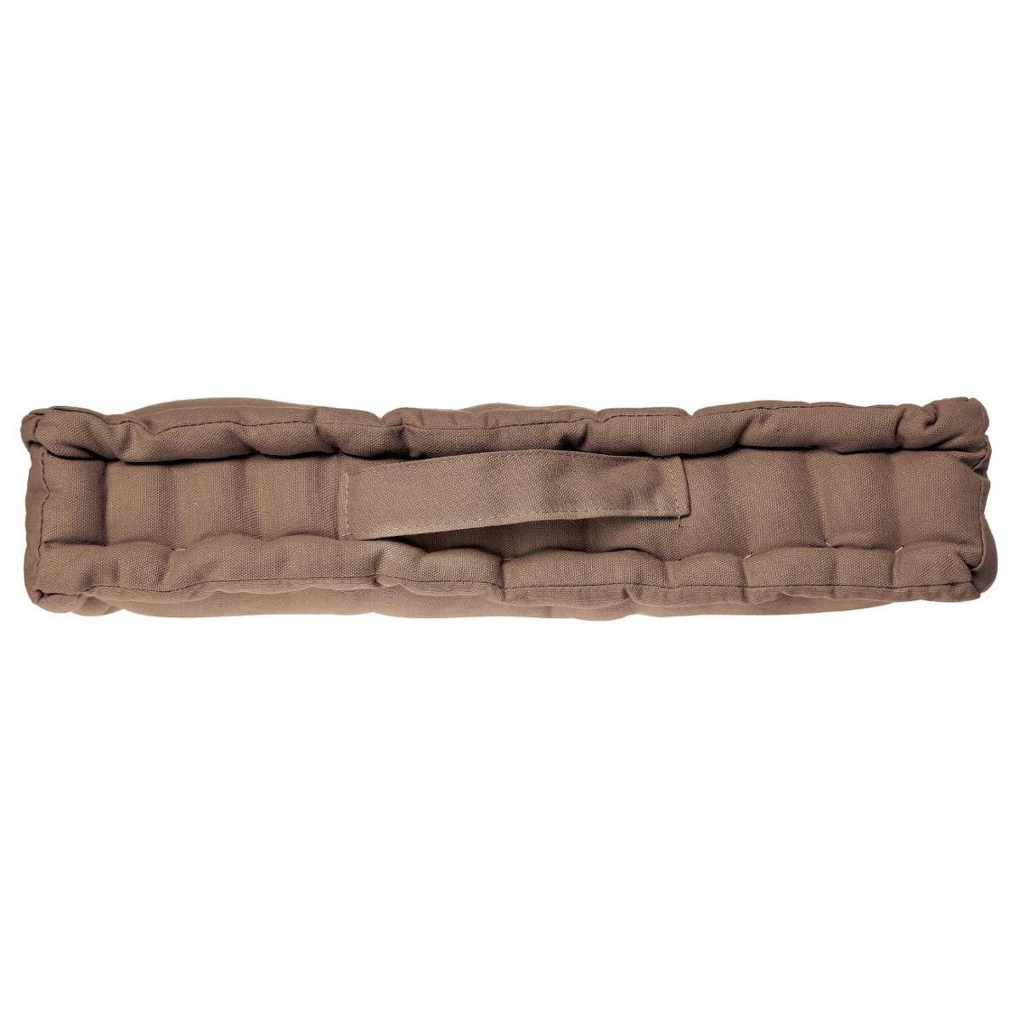 Voir la diapositive 2 : ATMOSPHERA Coussin de Sol  Dorian  40x40cm Taupe